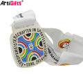 Medal manufacturer customized marathon medal souvenir with ribbon